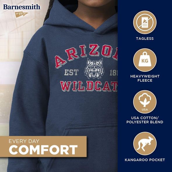 University of Arizona Youth Hooded Sweatshirt (Navy)