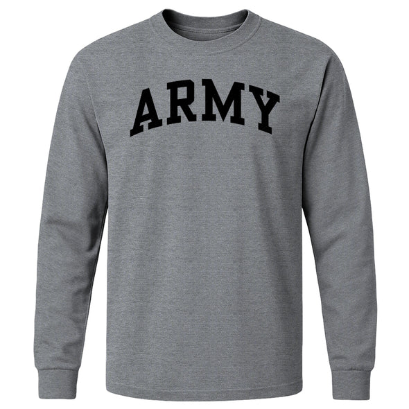Army Classic Long Sleeve T-Shirt (Charcoal Grey)