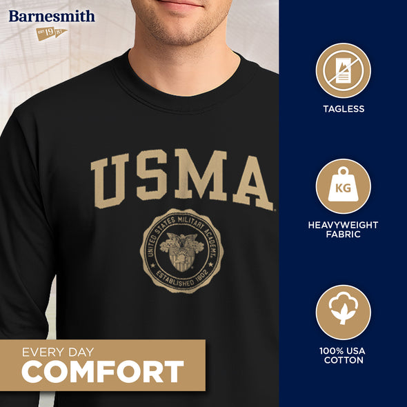 Army Heritage Long Sleeve T-Shirt (Black)