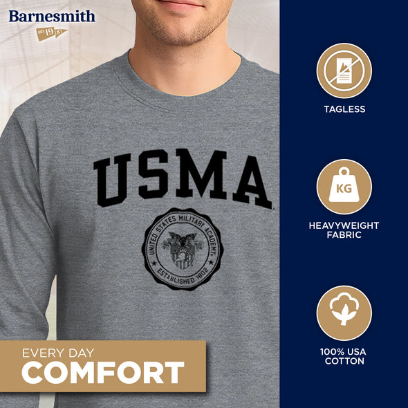 Army Heritage Long Sleeve T-Shirt (Charcoal Grey)