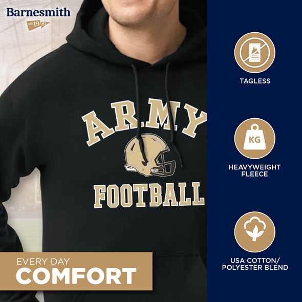 US Military Academy (Army) Football Hooded Sweatshirt (Black)