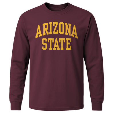 Arizona State University Classic Long Sleeve T-Shirt (Maroon)