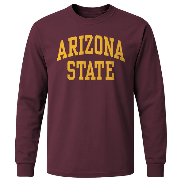 Arizona State University Classic Long Sleeve T-Shirt (Maroon)