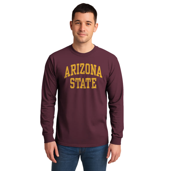 Arizona State University Classic Long Sleeve T-Shirt (Maroon)