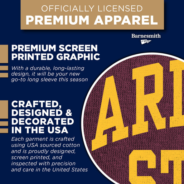 Arizona State University Classic Long Sleeve T-Shirt (Maroon)