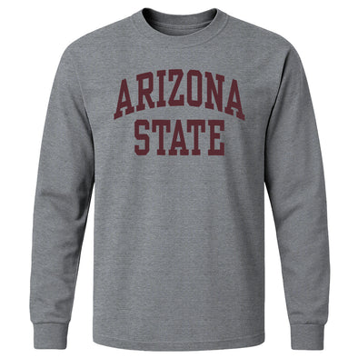 Arizona State University Classic Long Sleeve T-Shirt (Charcoal Grey)