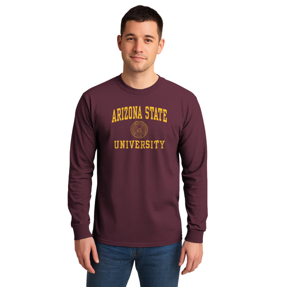 Arizona State University Heritage Long Sleeve T-Shirt (Maroon)