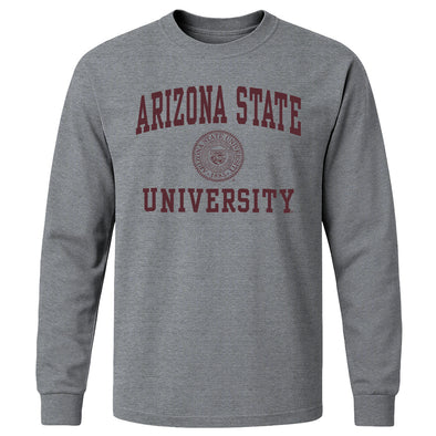 Arizona State University Heritage Long Sleeve T-Shirt (Charcoal Grey)