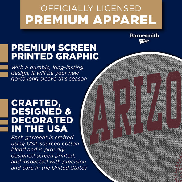 Arizona State University Heritage Long Sleeve T-Shirt (Charcoal Grey)