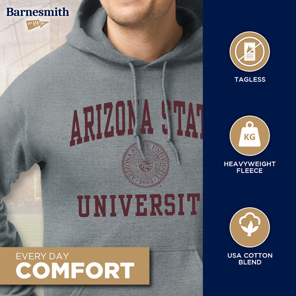 Arizona State University Heritage Hooded Sweatshirt (Charcoal Grey)