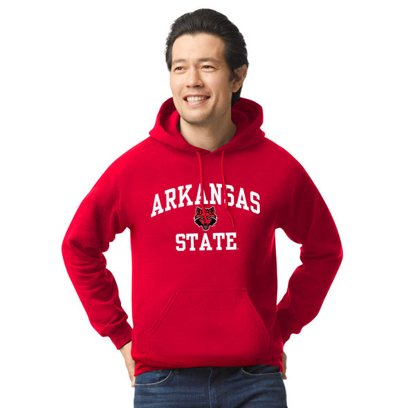 Arkansas State University Heritage Hooded Sweatshirt (Red)