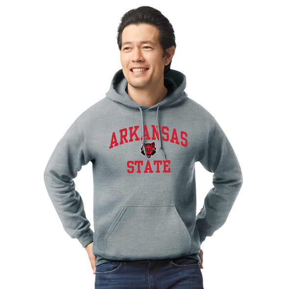 Arkansas State University Heritage Hooded Sweatshirt (Charcoal Grey)