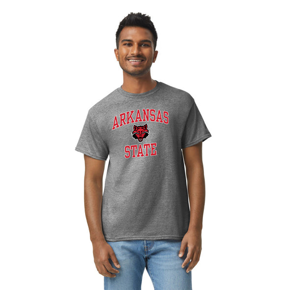 Arkansas State University Spirit T-Shirt (Charcoal Grey)