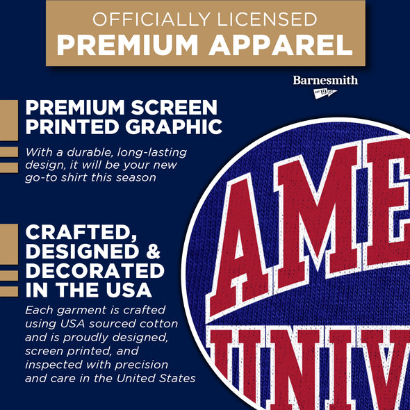 American University Classic T-Shirt (Navy)