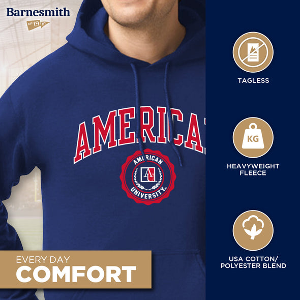 American University Heritage Hooded Sweatshirt (Navy)