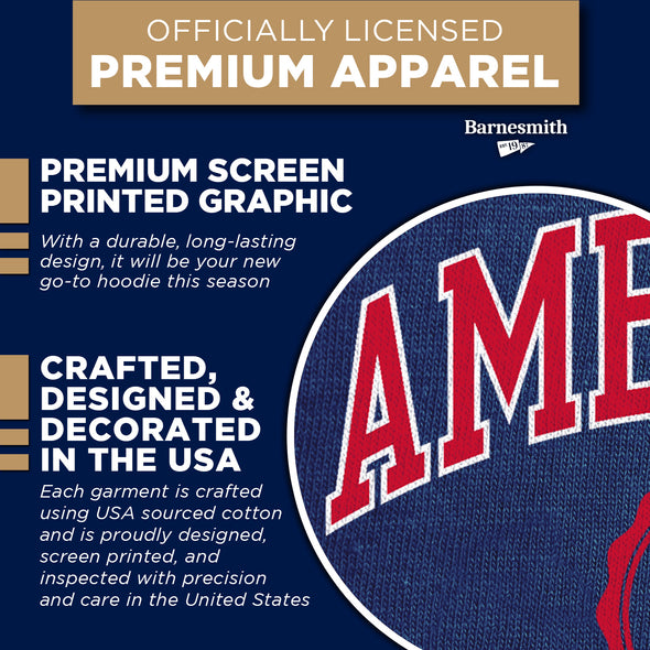 American University Heritage Hooded Sweatshirt (Navy)