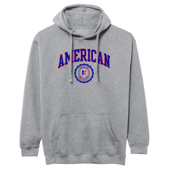 American University Heritage Hooded Sweatshirt (Charcoal)