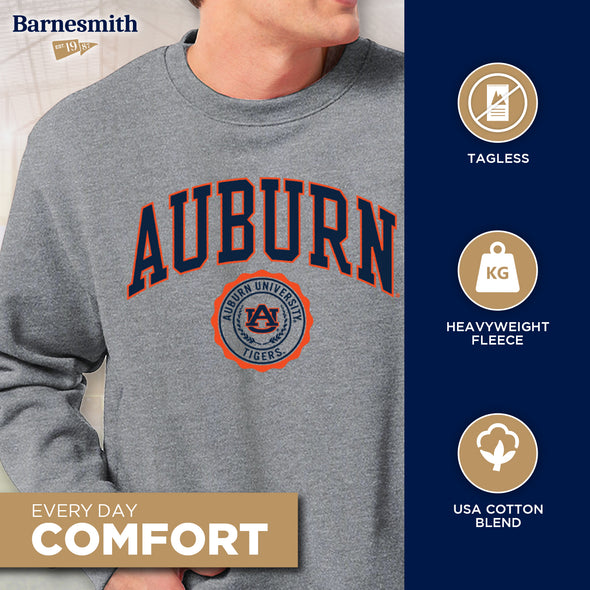 Auburn University Heritage Crewneck Sweatshirt (Charcoal)