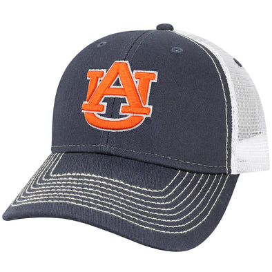 Auburn University Sideline Trucker Hat One-Size (Navy/White)