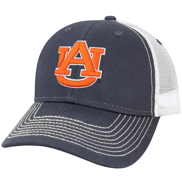 Auburn University Sideline Trucker Hat One-Size (Navy/White)