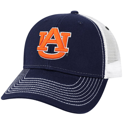 Auburn University Sideline Trucker Hat One-Size (Navy/White)
