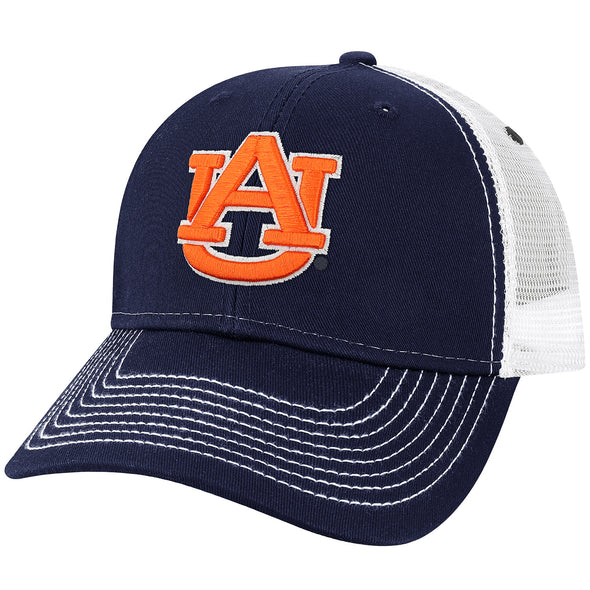 Auburn University Sideline Trucker Hat One-Size (Navy/White)