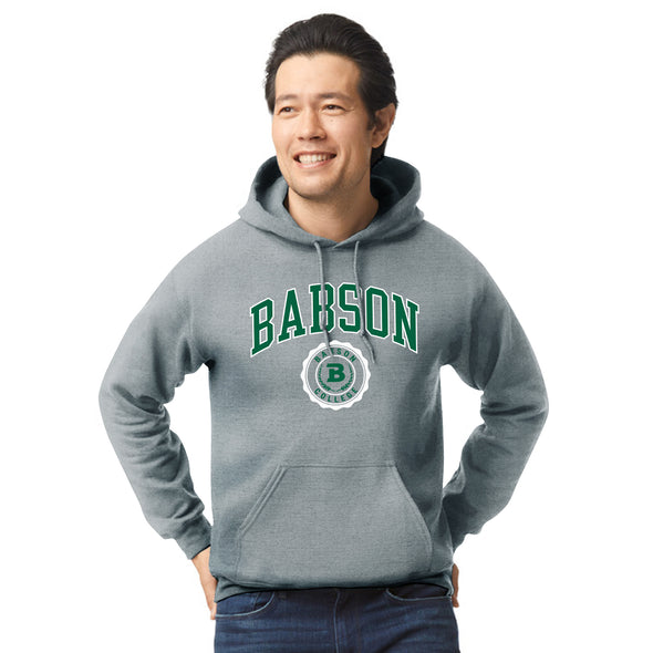 Babson College Heritage Hooded Sweatshirt (Charcoal Grey)