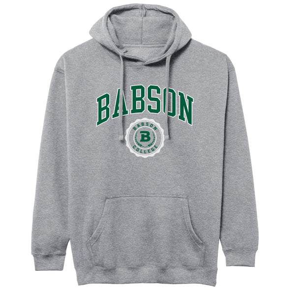 Babson College Heritage Hooded Sweatshirt (Charcoal Grey)