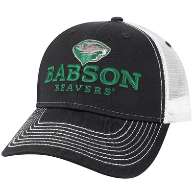Babson College Sideline Trucker Hat One-Size (Dark Grey/White)