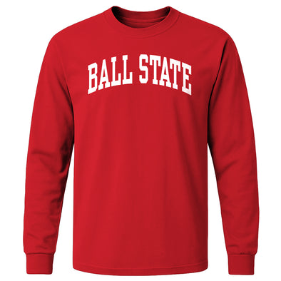 Ball State University Classic Long Sleeve T-Shirt (Red)