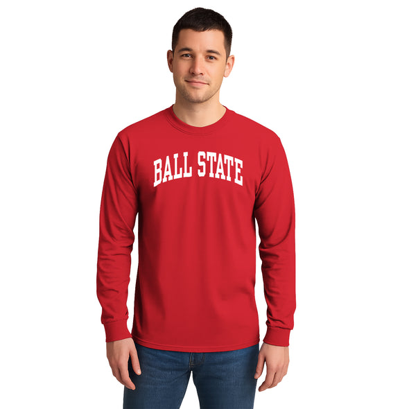 Ball State University Classic Long Sleeve T-Shirt (Red)