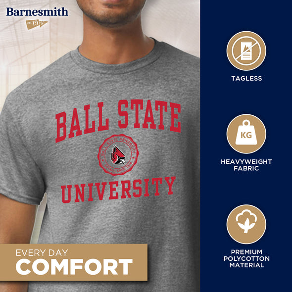Ball State University Heritage T-Shirt (Charcoal Grey)