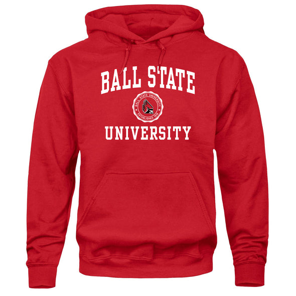 Ball State University Heritage Hooded Sweatshirt (Red)