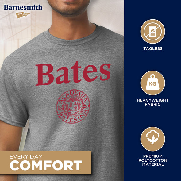 Bates College Heritage T-Shirt (Charcoal Grey)