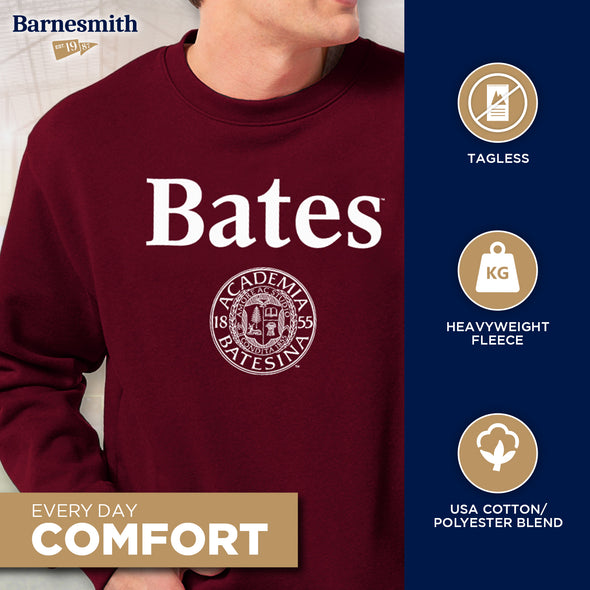 Bates College Heritage Sweatshirt (Garnet)