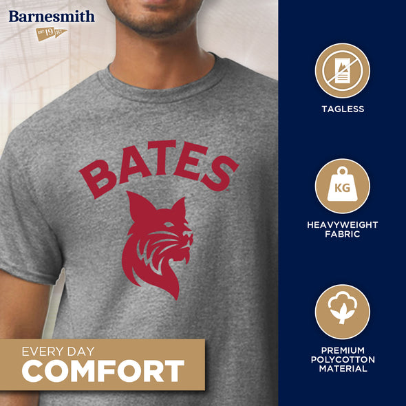 Bates College Spirit T-Shirt (Charcoal Grey)