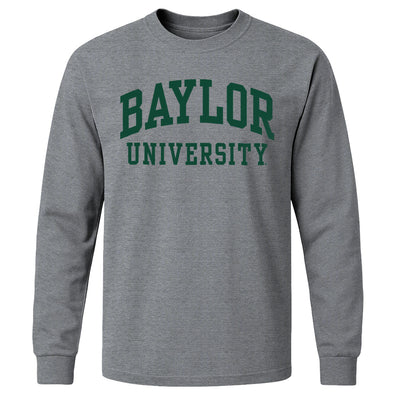 Baylor University Classic Long Sleeve T-Shirt (Charcoal Grey)