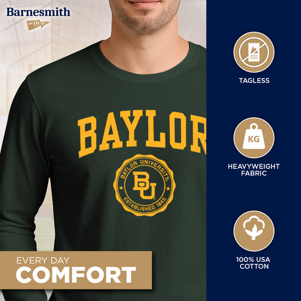 Baylor University Heritage Long Sleeve T-Shirt (Hunter Green)