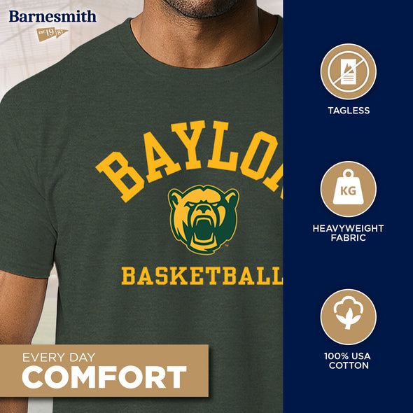 Baylor University Basketball T-Shirt (Hunter Green)