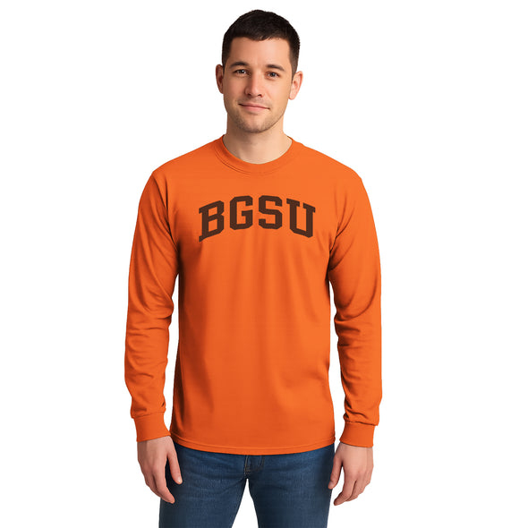 Bowling Green State University Classic Long Sleeve T-Shirt (Orange)