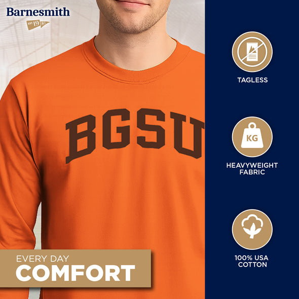 Bowling Green State University Classic Long Sleeve T-Shirt (Orange)