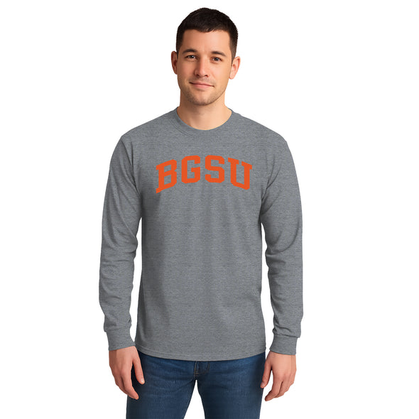 Bowling Green State University Classic Long Sleeve T-Shirt (Charcoal Grey)