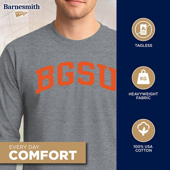 Bowling Green State University Classic Long Sleeve T-Shirt (Charcoal Grey)