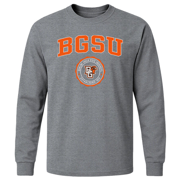 Bowling Green State University Heritage Long Sleeve T-Shirt (Charcoal Grey)