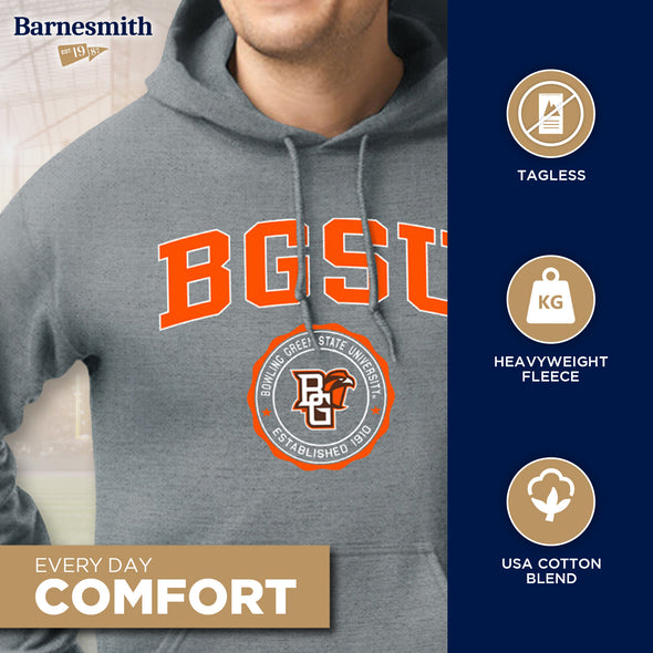 Bowling Green State University Heritage Hooded Sweatshirt (Charcoal Grey)