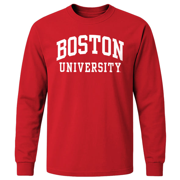 Boston University Classic Long Sleeve T-Shirt (Red)