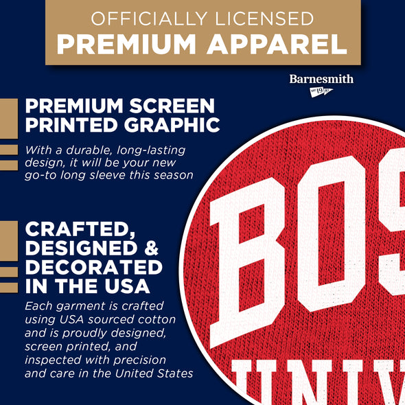 Boston University Classic Long Sleeve T-Shirt (Red)