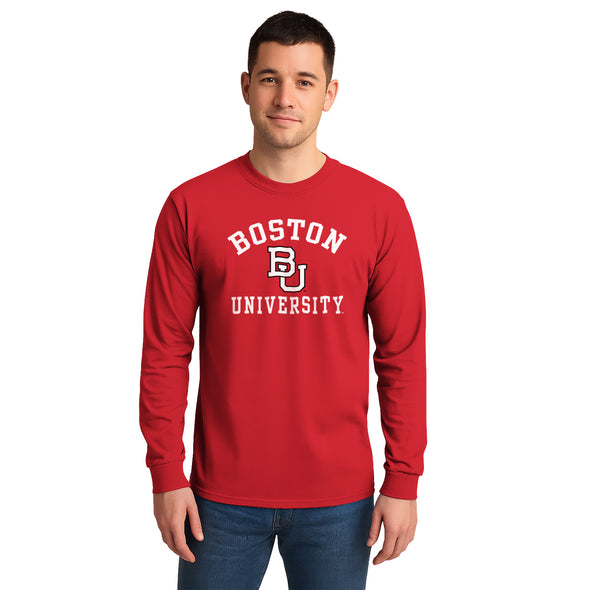 Boston University Heritage Long Sleeve T-Shirt (Red)