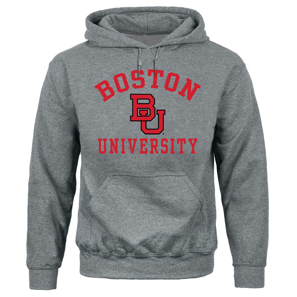 Boston University Heritage Hooded Sweatshirt (Charcoal Grey)