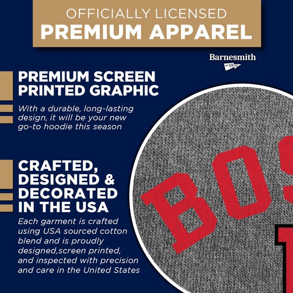 Boston University Heritage Hooded Sweatshirt (Charcoal Grey)